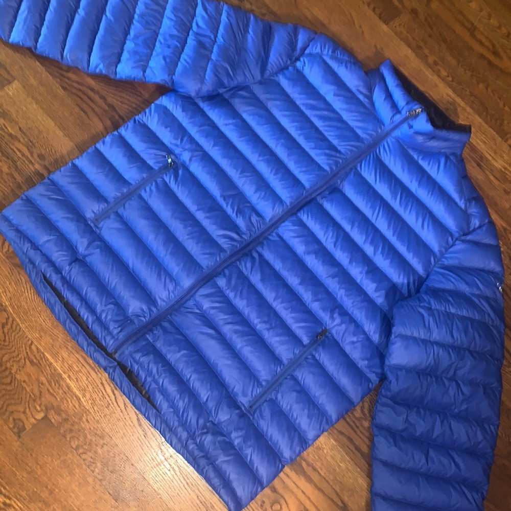 Michael Kors Electric Blue Packable Puffer Jacket